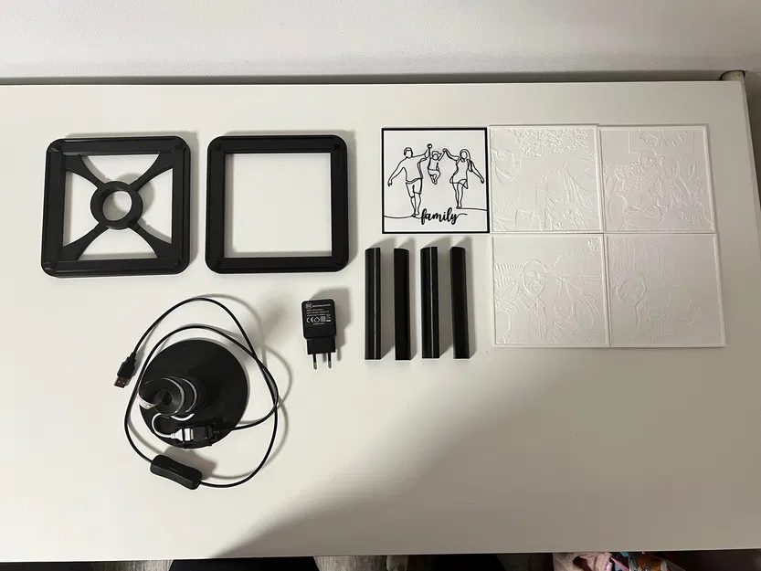 Đèn Lithophane xoay (Lithophane rotating lapm) - Image 6