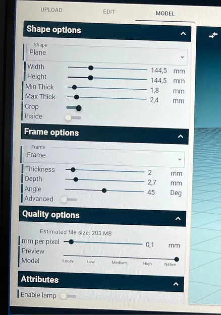 Đèn Lithophane xoay (Lithophane rotating lapm) - Image 12