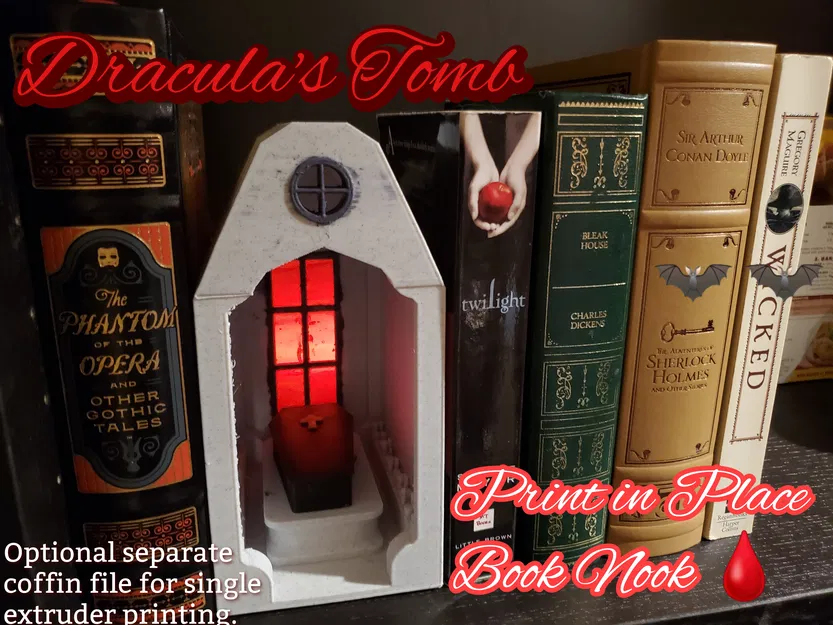 Dracula's Tomb Book Nook – Hốc sách lăng mộ Dracula - Image 5