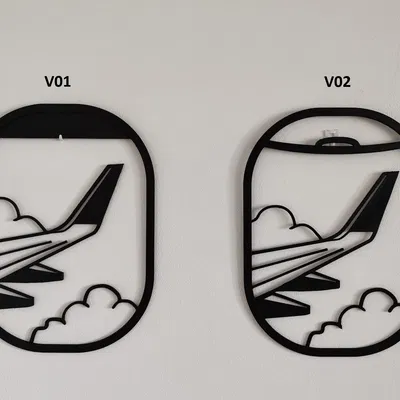 Tranh treo tường cửa sổ máy bay (Airplane window wall art)