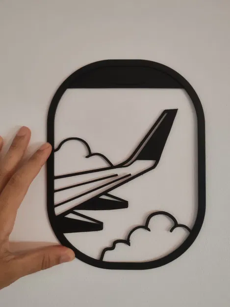 Tranh treo tường cửa sổ máy bay (Airplane window wall art) - Image 3