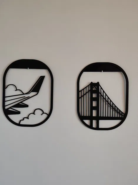 Tranh treo tường cửa sổ máy bay (Airplane window wall art) - Image 4