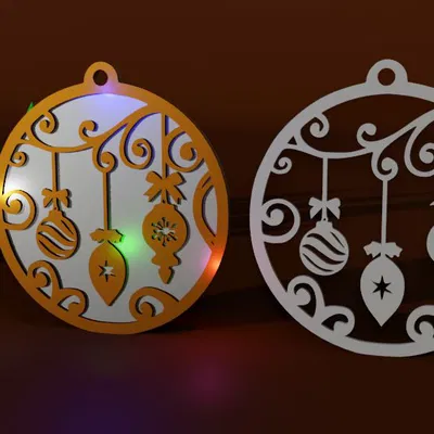 Quả Châu Giáng Sinh 3D Tinh Xảo - Trang Trí Độc Đáo