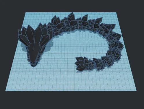 Rồng Pha Lê Khớp Nối 3D - Mô Hình Rồng Độc Đáo - Image 1