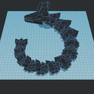 Rồng Pha Lê Khớp Nối 3D - Mô Hình Rồng Độc Đáo