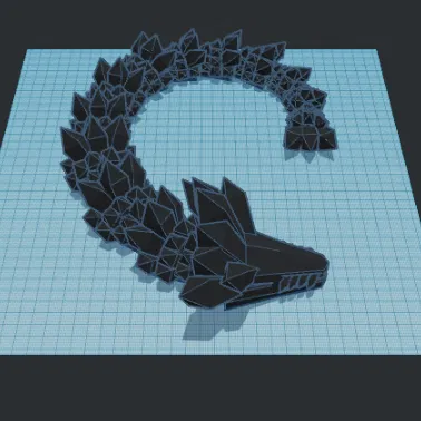 Rồng Pha Lê Khớp Nối 3D - Mô Hình Rồng Độc Đáo