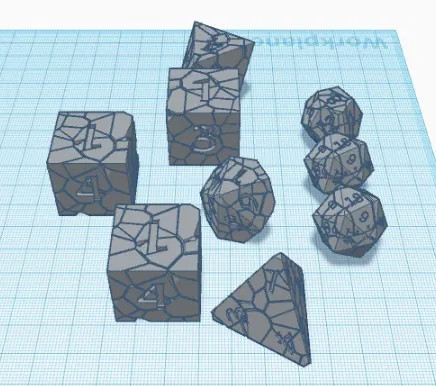 Bộ Xúc Xắc 3D Rạn Nứt Độc Đáo Cho Game Thủ - Image 3