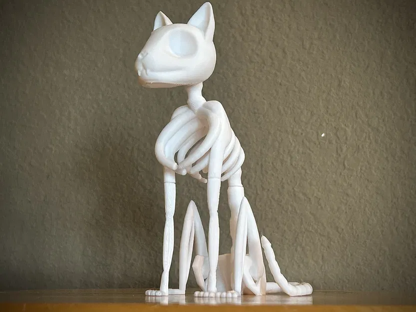 Bộ Xương Mèo Phong Cách (Stylized Cat Skeleton) - Image 3