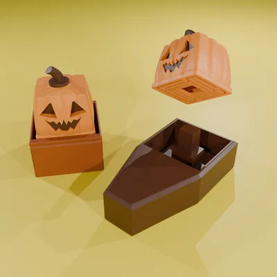 Mô Hình Bí Ngô Halloween Fidget In 3D Độc Đáo