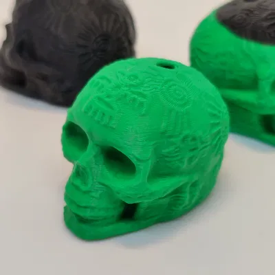 Móc khóa còi tử thần Mayan - Aztec