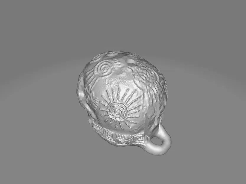 Móc khóa còi tử thần Mayan - Aztec - Image 3