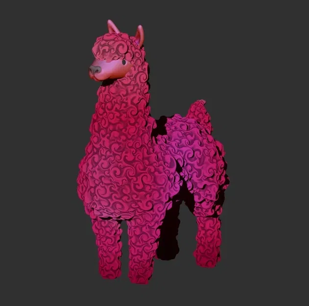 Mô Hình Alpacca 3D Dễ Thương Trang Trí Nhà Cửa - Image 1