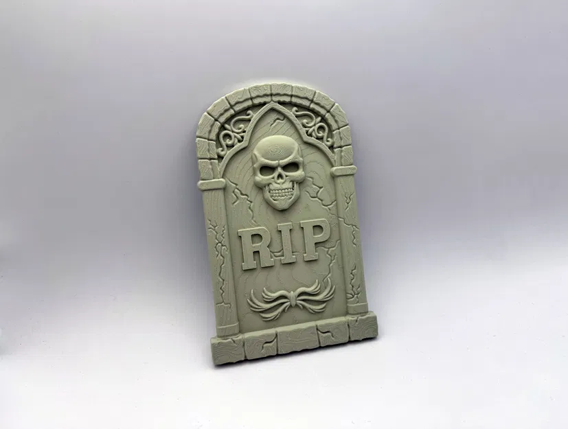 Biển Đá Halloween R.I.P. Hình Đầu Lâu - Trang Trí Độc Đáo - Image 2