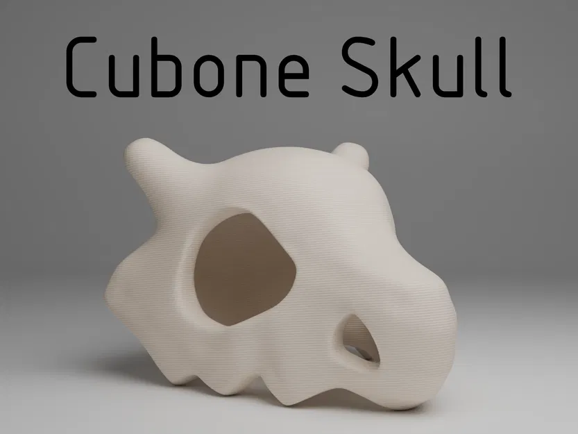 Hộp Sọ Cubone Pokemon (Cubone Pokemon Skull) - Image 1