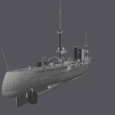 Mô Hình Tàu Tuần Dương Hạng Nhẹ Đức Embed Light Cruise Tỉ Lệ 1/350