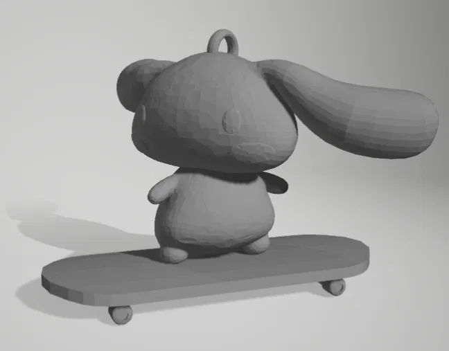 Móc Khóa Cinnamoroll Trượt Ván 3D Dễ Thương - Image 2