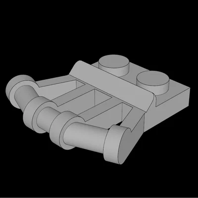 Mảnh Ghép Lego 1x2 Tương Thích Có Tay Cầm Góc