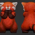 Mô Hình Red Panda Dễ Thương Từ Phim Turning Red - Thumbnail 2