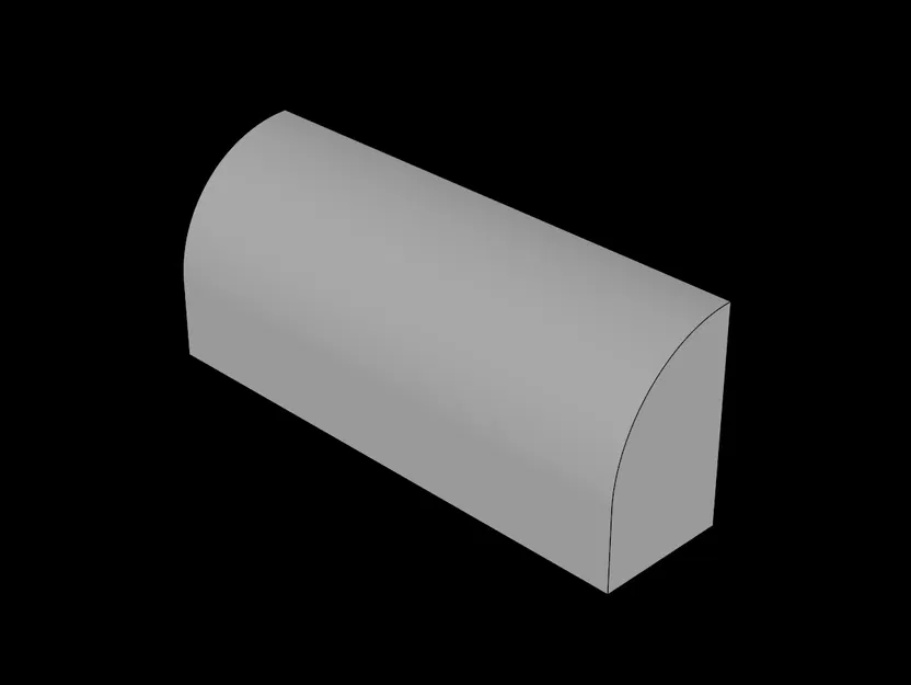 Gạch Lego Compatible (6191.dat) 1 x 4 x 1.333 mặt trên cong - Image 1