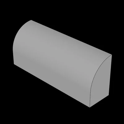 Gạch Lego Compatible (6191.dat) 1 x 4 x 1.333 mặt trên cong