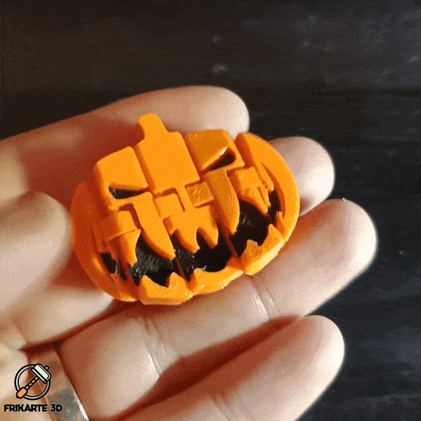 Halloween Flexi Pumpkin – Bí Ngô Flexi Halloween (In 3D Print-in-Place) - Image 1