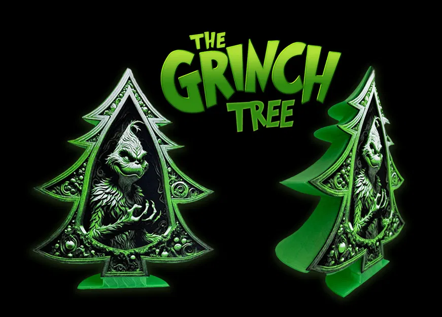 Grinch Tree – Cây Thông Noel Grinch (Filament Painting) - Image 1