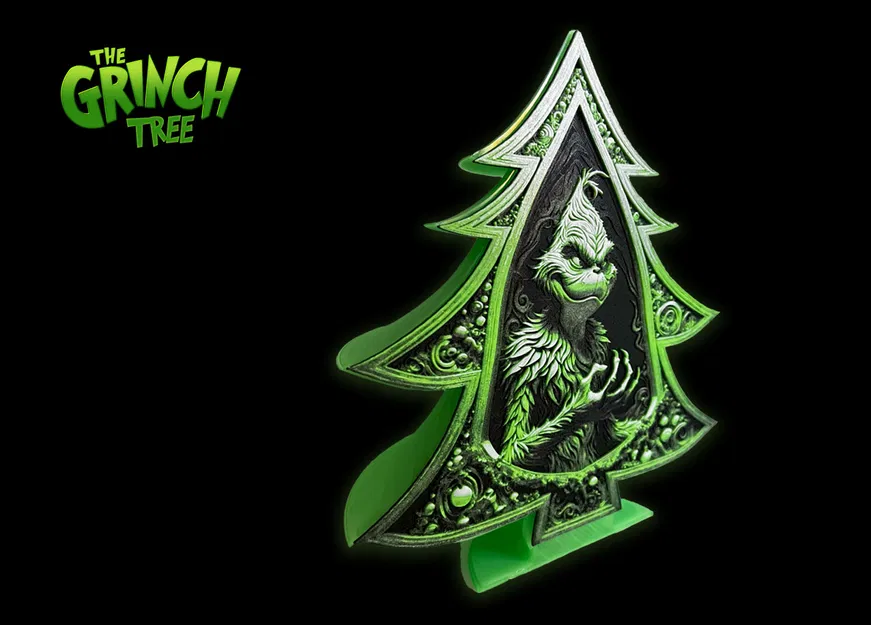 Grinch Tree – Cây Thông Noel Grinch (Filament Painting) - Image 2