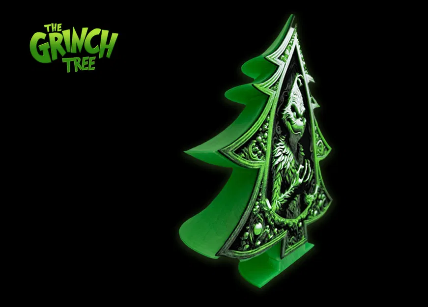 Grinch Tree – Cây Thông Noel Grinch (Filament Painting) - Image 3