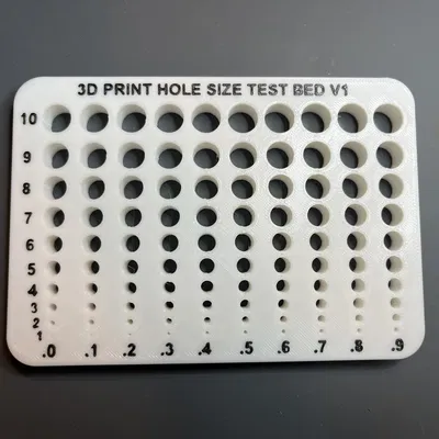 Hole Size Test Bed v1 – Bàn test kích thước lỗ