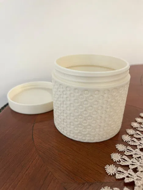 Hũ Đựng Có Nắp Họa Tiết Độc Đáo - Giải Pháp Lưu Trữ Tiện Lợi - Image 1