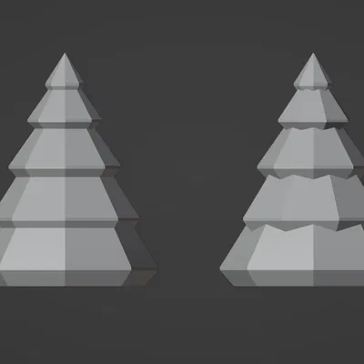 Cây Thông Giáng Sinh 3D Đơn Giản - Trang Trí Lễ Hội