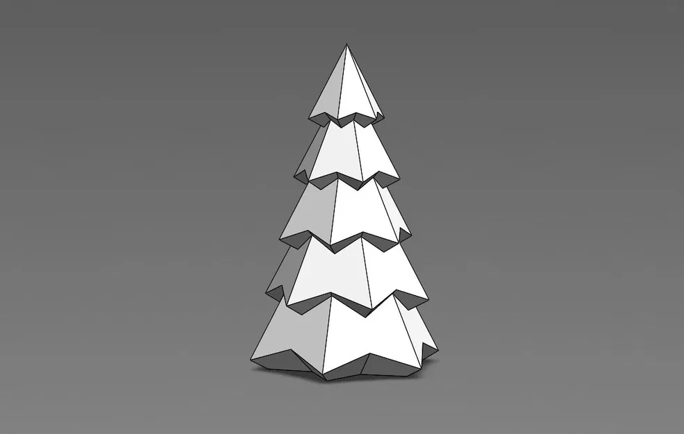 Cây Thông Noel Low Poly Độc Đáo - Mẫu In 3D - Image 1