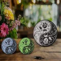 Móc Khóa Hoa Hồng Âm Dương - Trang Trí Nhà Cửa Độc Đáo - Thumbnail 2