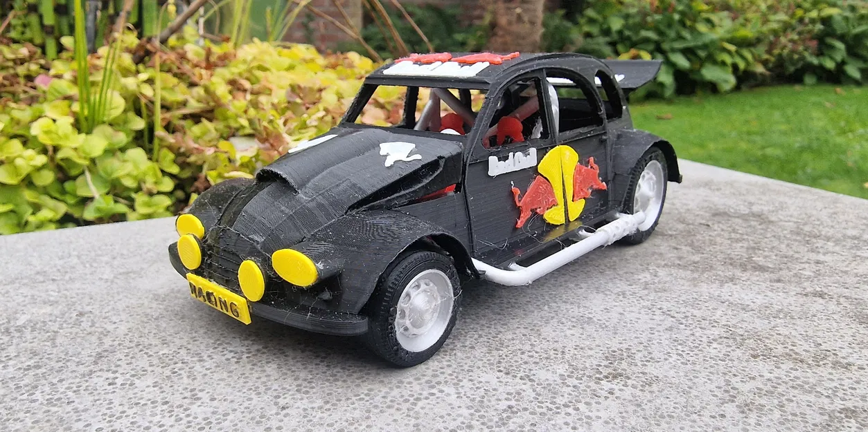 Mô Hình Xe Citroen 2CV Rally 3D - Image 1