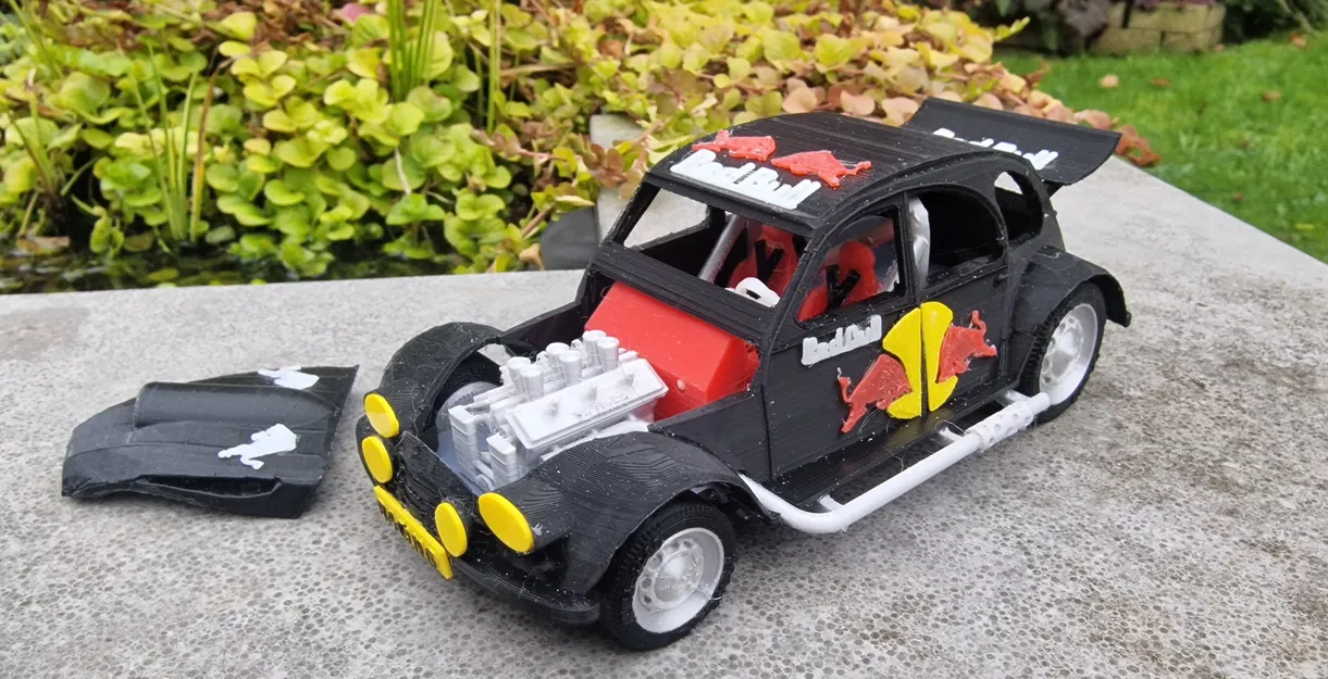 Mô Hình Xe Citroen 2CV Rally 3D - Image 3