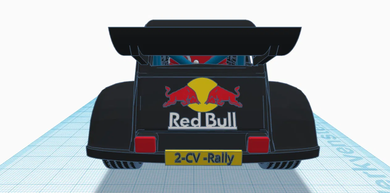 Mô Hình Xe Citroen 2CV Rally 3D - Image 6