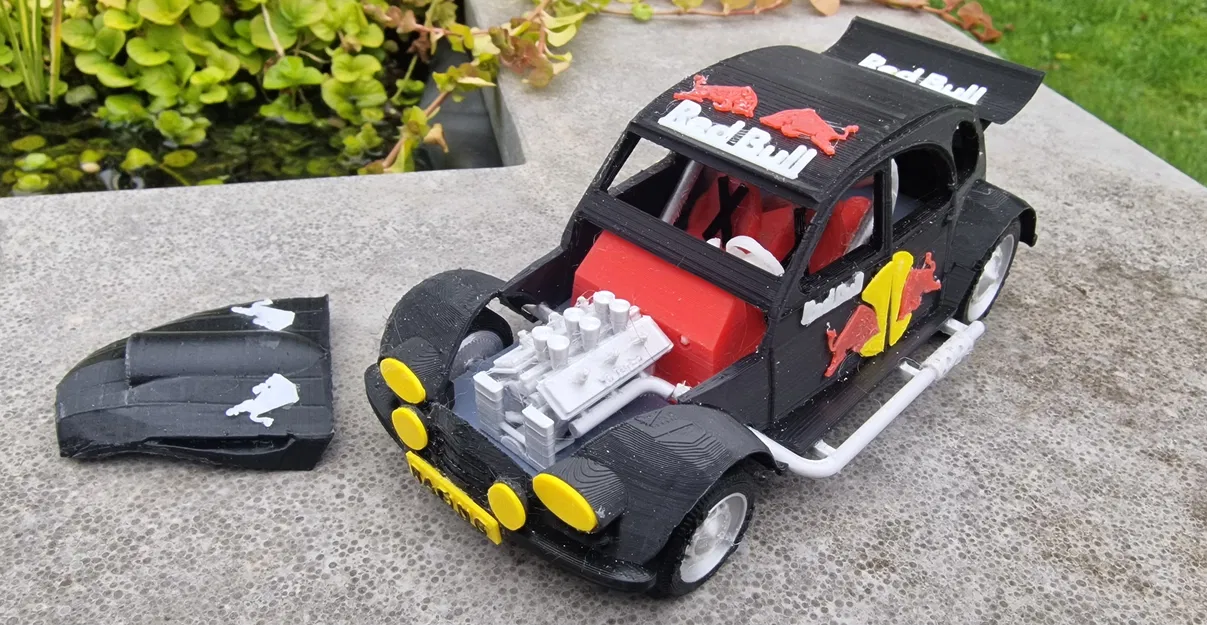 Mô Hình Xe Citroen 2CV Rally 3D - Image 8