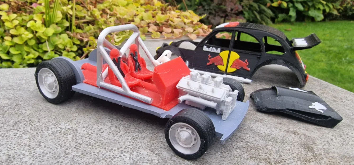 Mô Hình Xe Citroen 2CV Rally 3D - Image 9