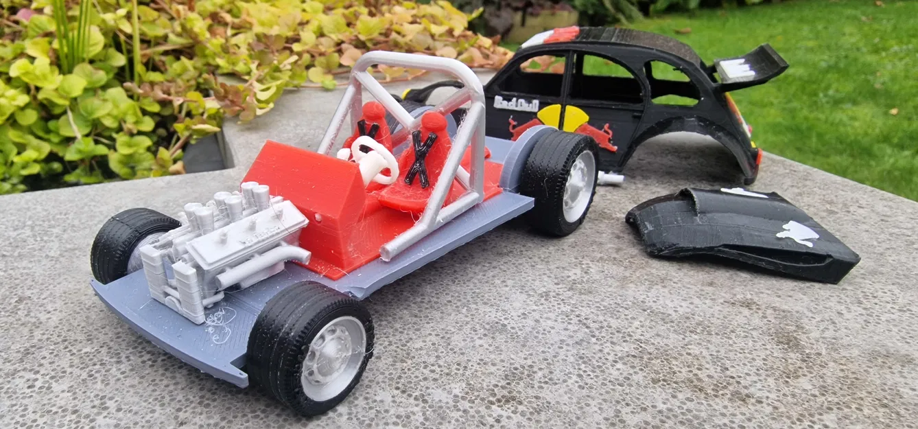 Mô Hình Xe Citroen 2CV Rally 3D - Image 11