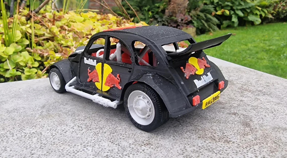 Mô Hình Xe Citroen 2CV Rally 3D - Image 13