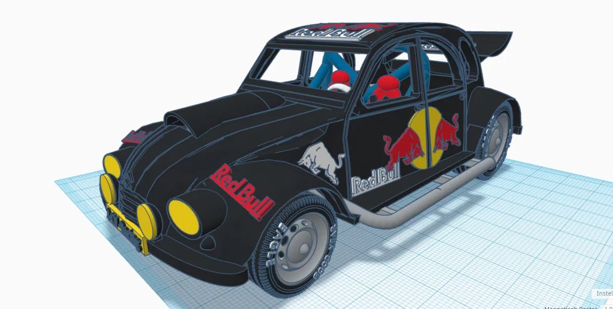 Mô Hình Xe Citroen 2CV Rally 3D - Image 14