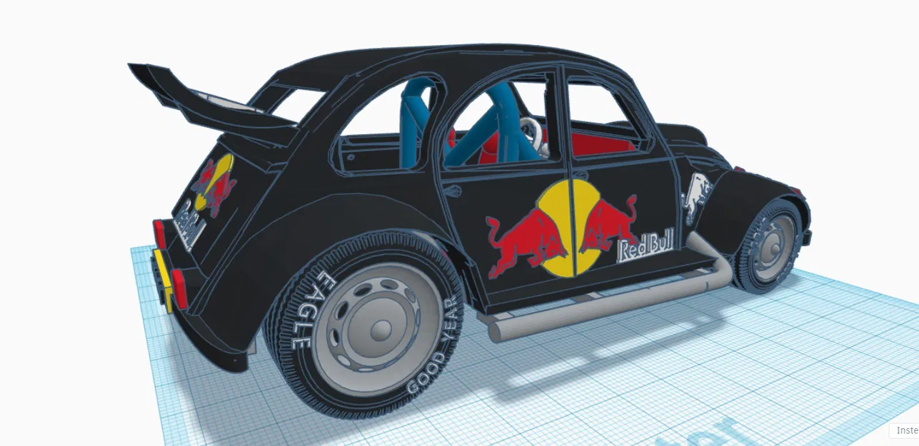 Mô Hình Xe Citroen 2CV Rally 3D - Image 16