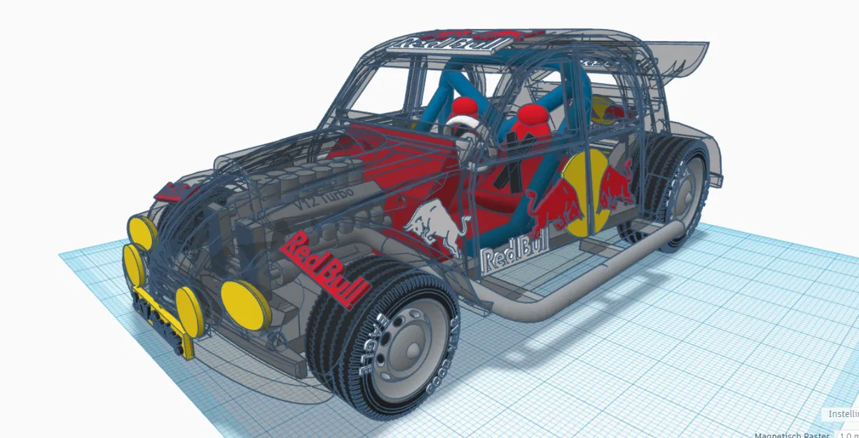 Mô Hình Xe Citroen 2CV Rally 3D - Image 19