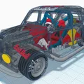 Mô Hình Xe Citroen 2CV Rally 3D - Thumbnail 19
