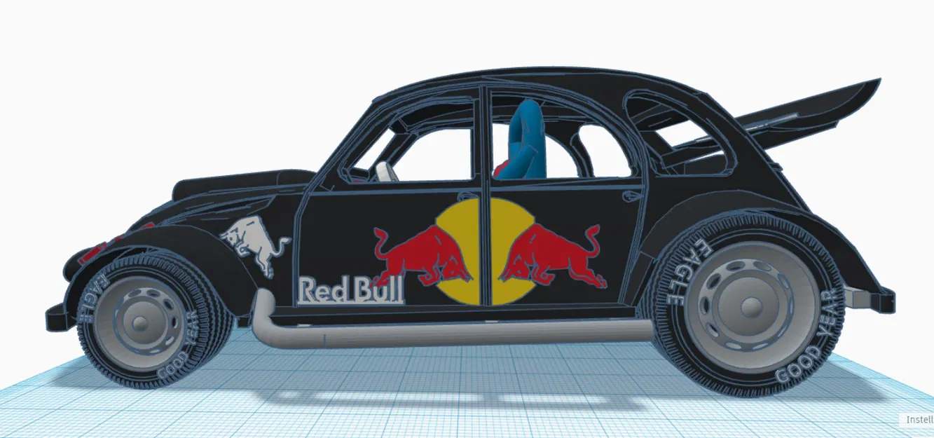 Mô Hình Xe Citroen 2CV Rally 3D - Image 20