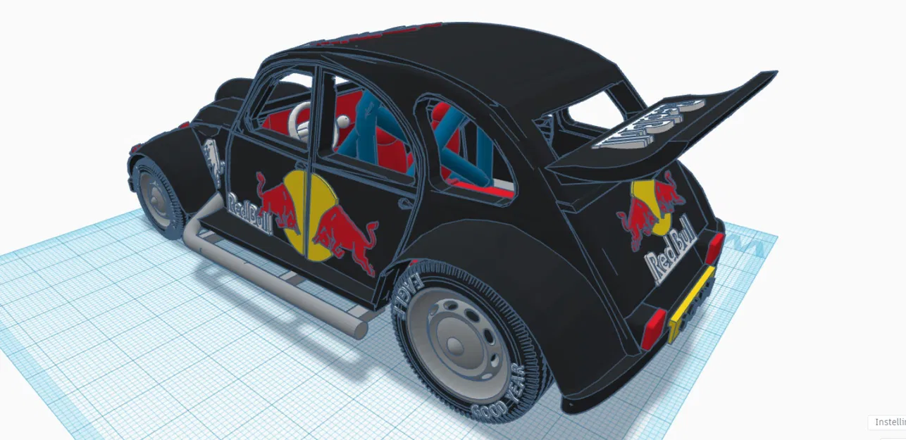 Mô Hình Xe Citroen 2CV Rally 3D - Image 22