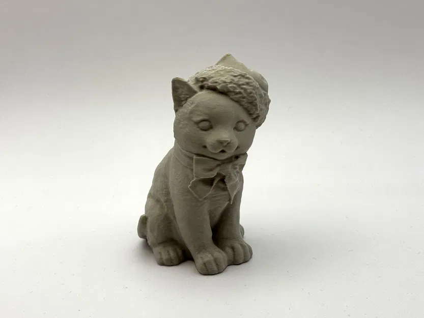 Mô Hình Chú Mèo Con Giáng Sinh Dễ Thương – Trang Trí Độc Đáo - Image 1