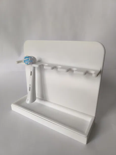 Giá Treo Đầu Bàn Chải OralB Tối Giản Có Khay Đựng Kem Đánh Răng - Image 1