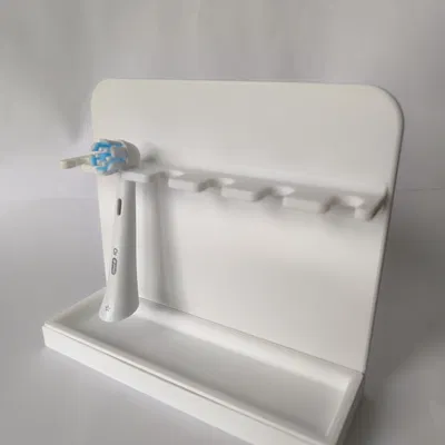 Giá Treo Đầu Bàn Chải OralB Tối Giản Có Khay Đựng Kem Đánh Răng