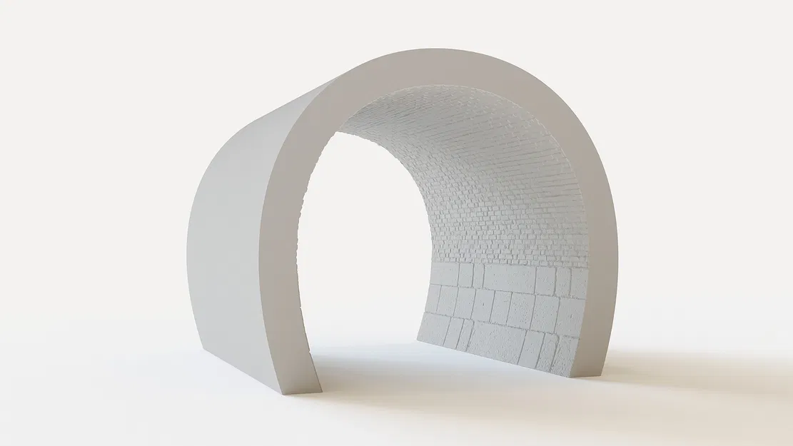 Đoạn hầm đường sắt mô hình OO kiểu đá (Model Train Railway OO Tunnel Stone) - Image 1